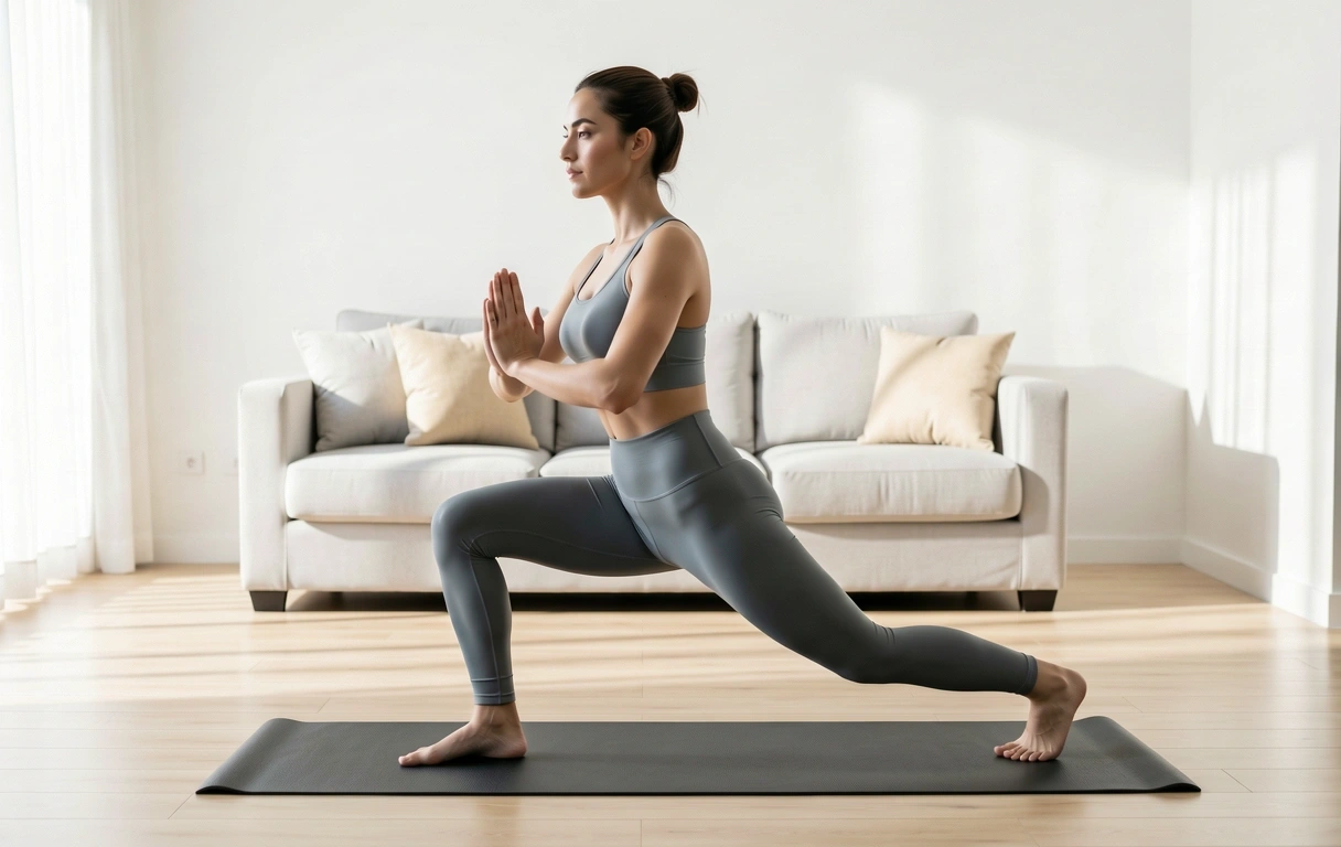 Ejercicio de sentadilla lateral